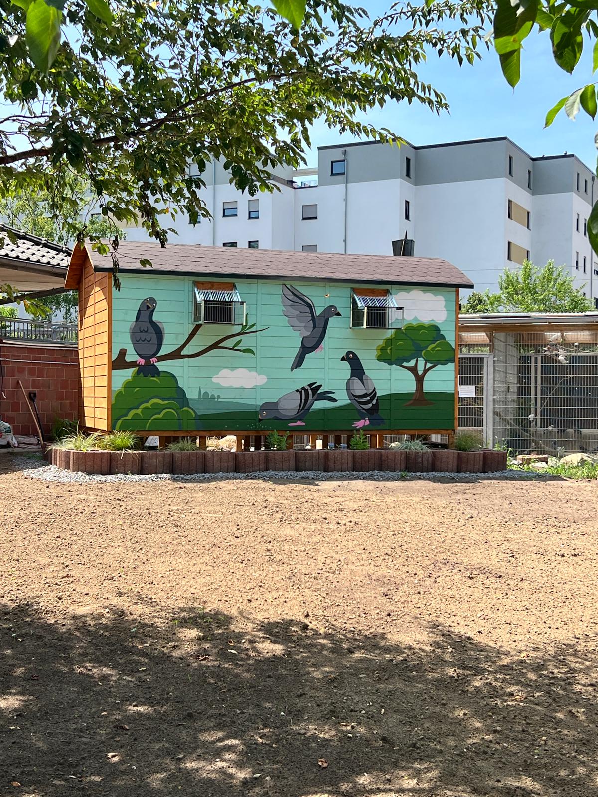 Tierschutzverein Düsseldorf e.V – Außenansicht des Taubenschlags